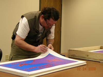 signing the bluetrain prints…