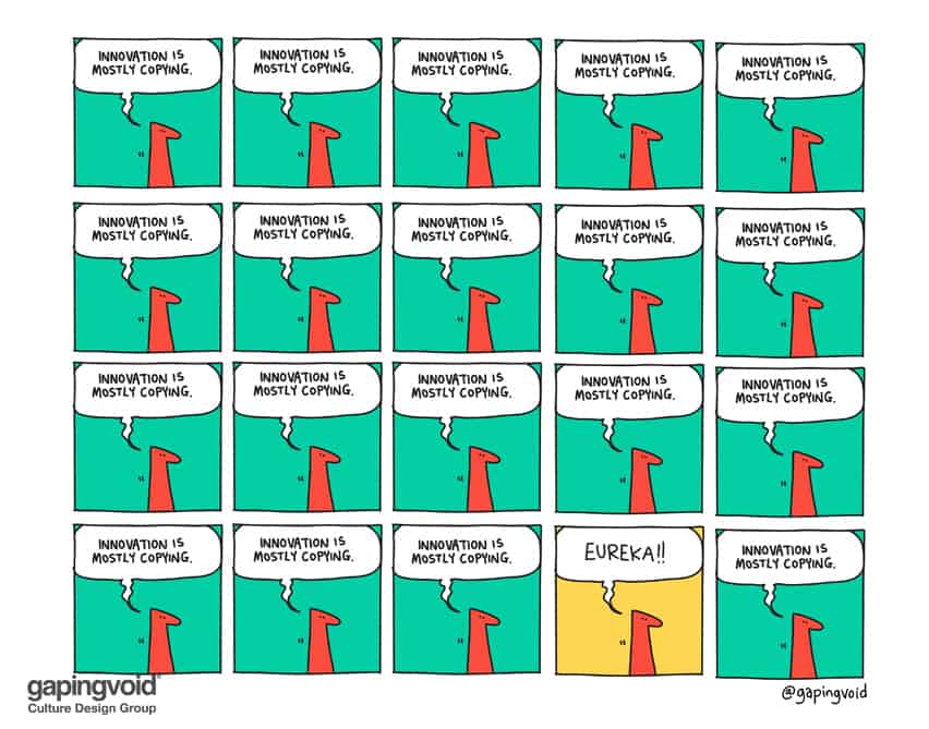 Innovation is mostly copying