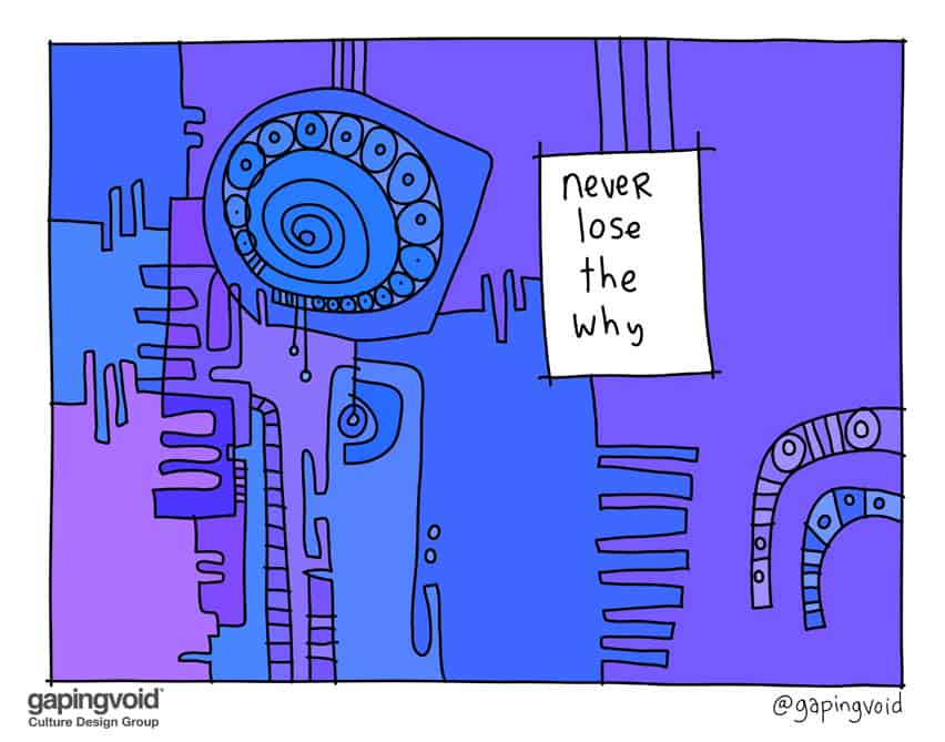 never lose the why