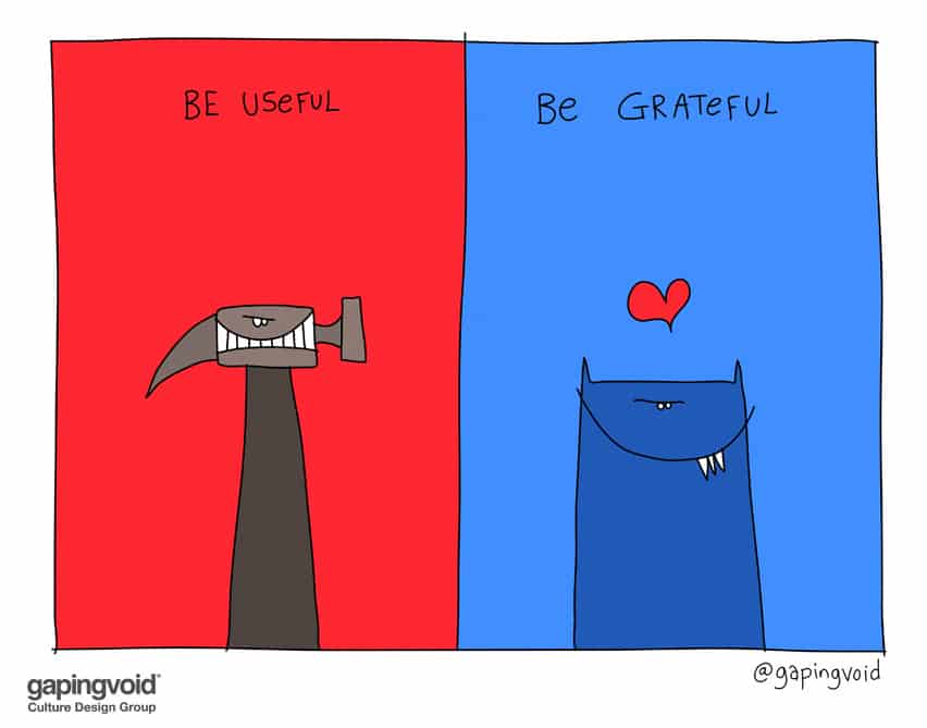be useful be grateful