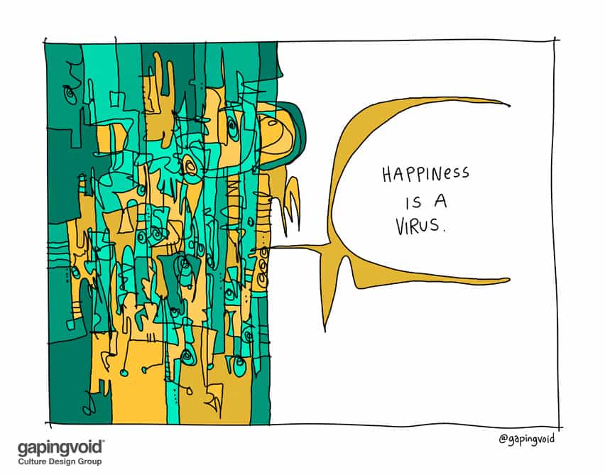 happiness is a virus