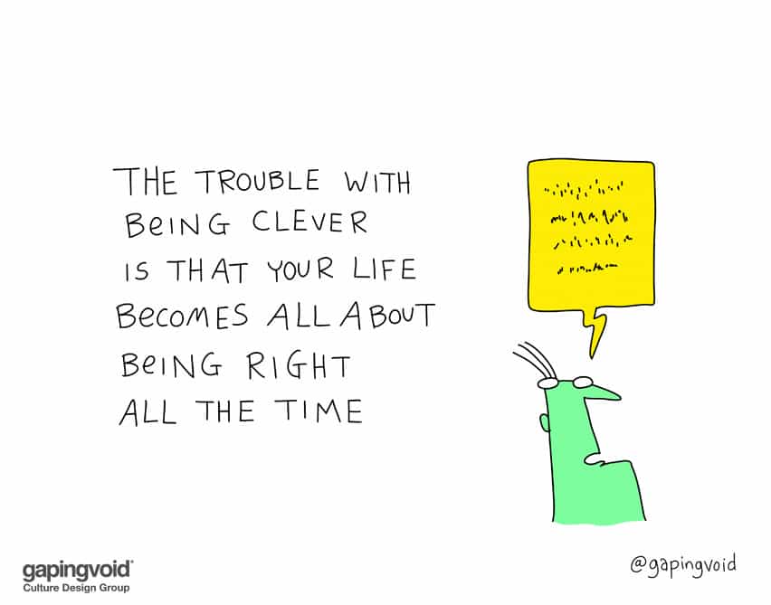 The trouble with being clever