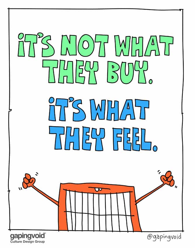 It's not what they buy it's what they feel