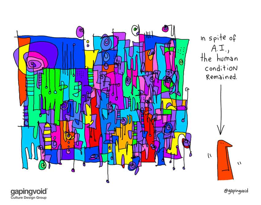 in spite of a.i. the human condition remained