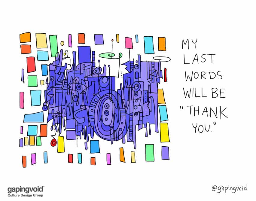 My last words will be thank you