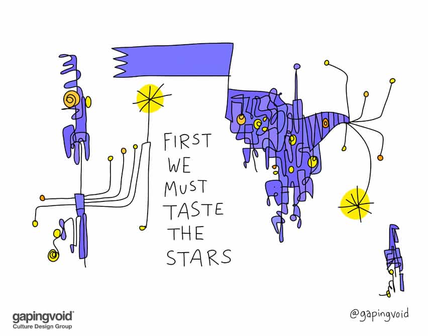 First we must taste the stars