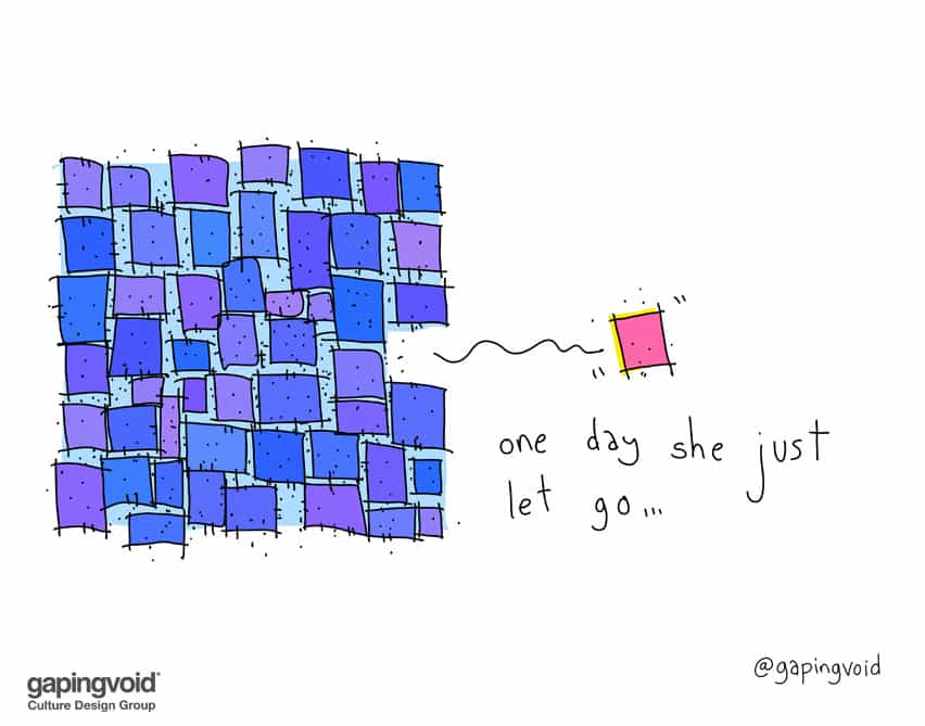 One day she just let go...