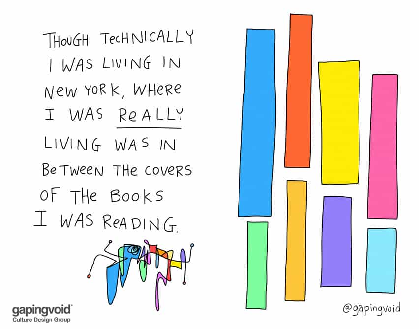 Though technically is was living in New York
