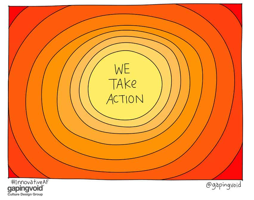 We take action
