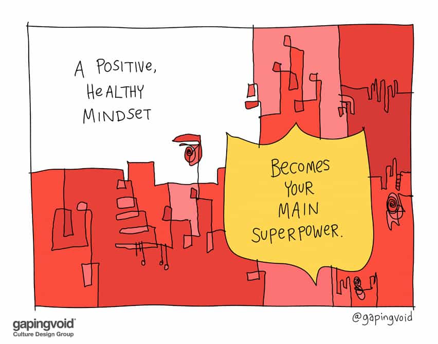 A positive healthy mindset