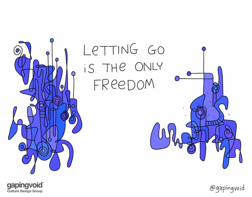 letting go is the only freedom