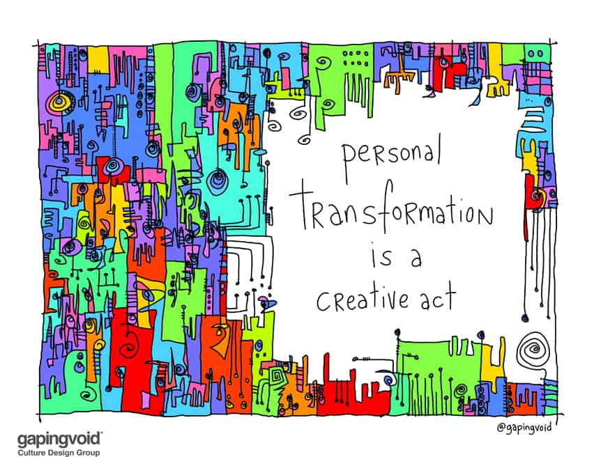 personal transformation is a creative act