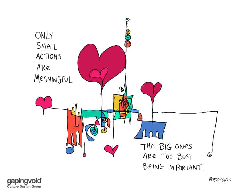 Only small actions are meaningful
