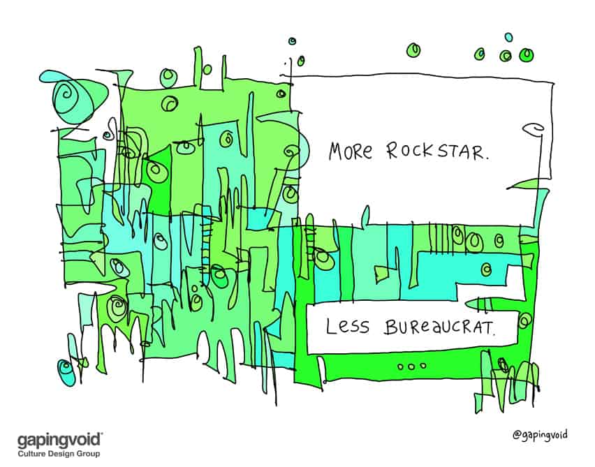 More rockstar less bureaucrat