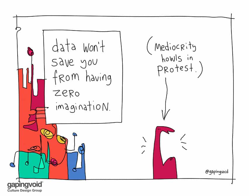 data won't save you from having zero imagination