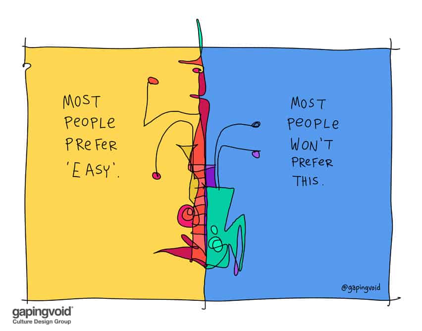 Most People Prefer Easy