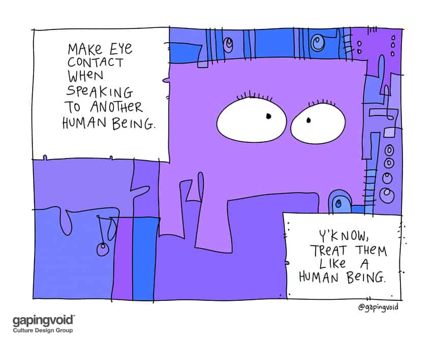 make eye contact