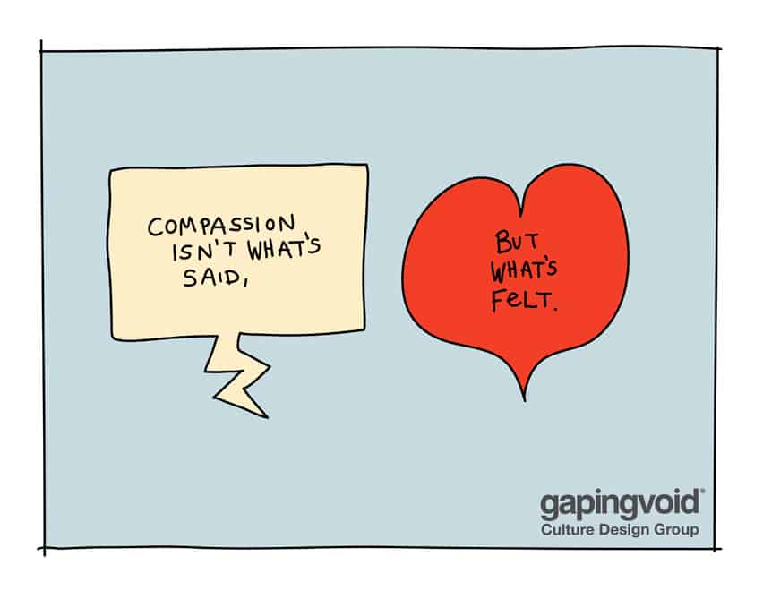 compassion isn't what's said