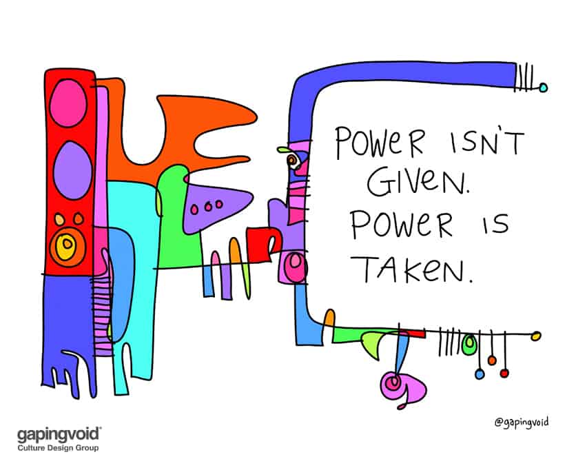 power isn't given power is taken
