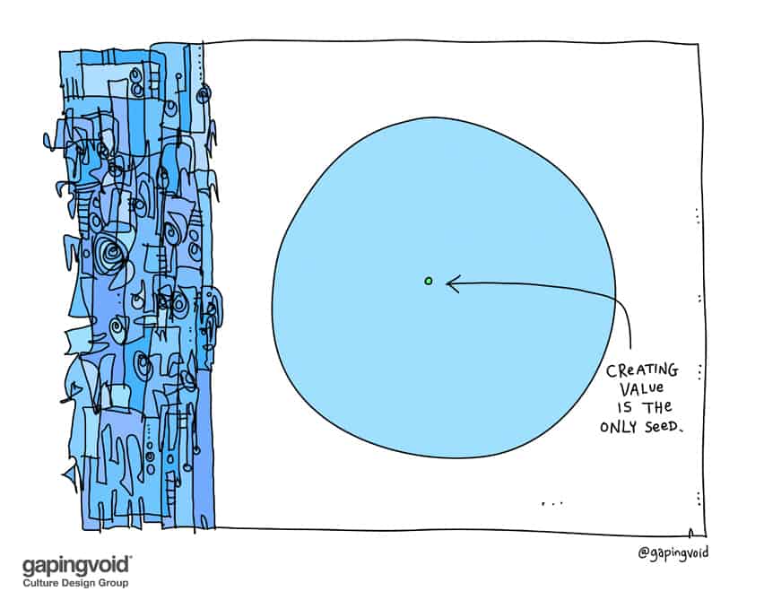 Creating value is the only seed