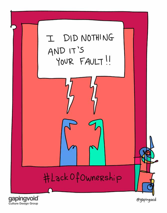I did nothing and it's your fault