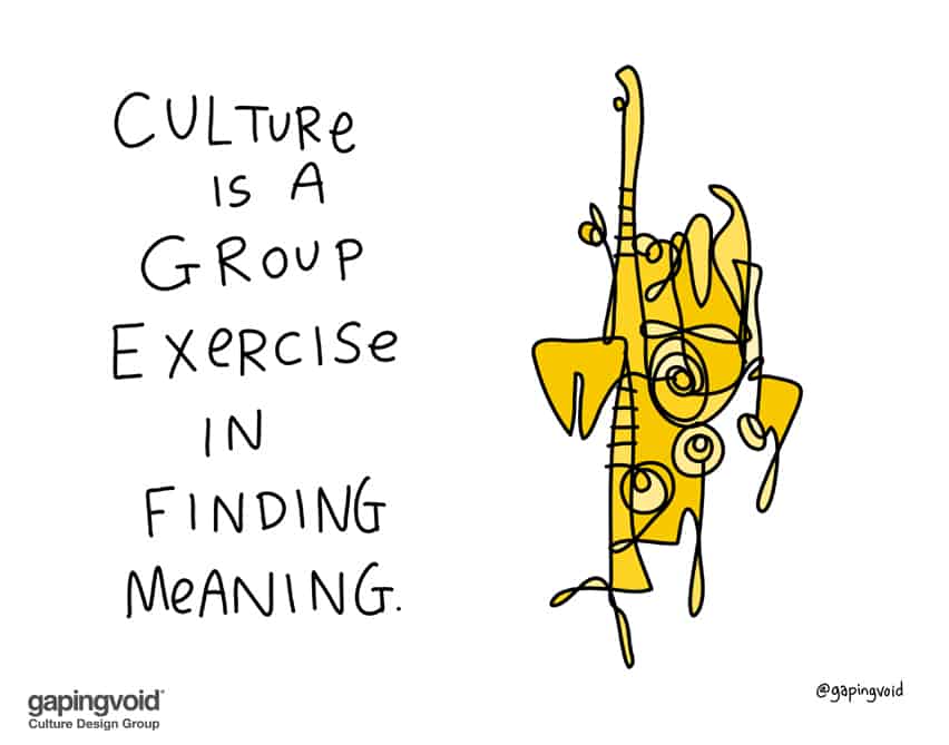 culture is a group exercise in finding meainng