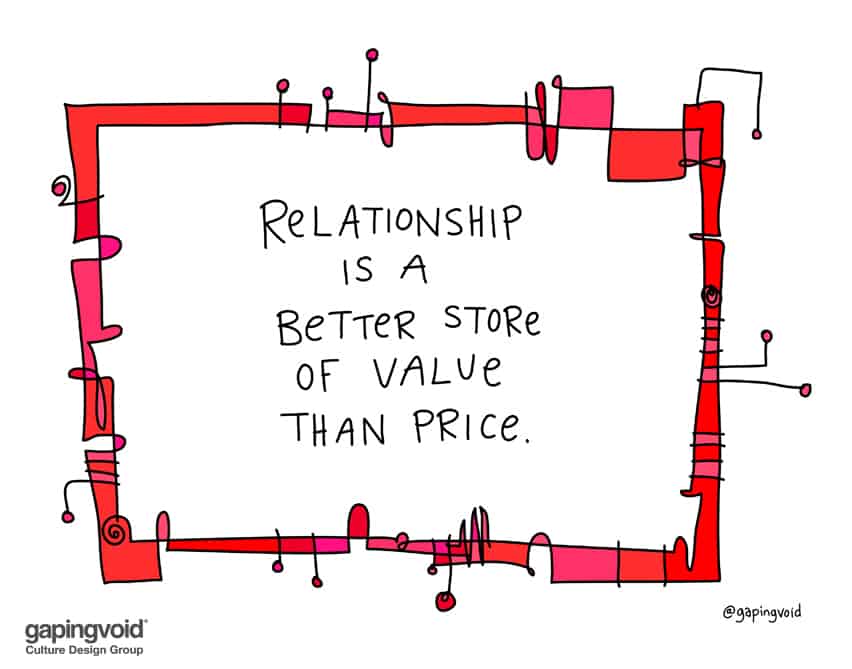 relationship is a better store of value than price