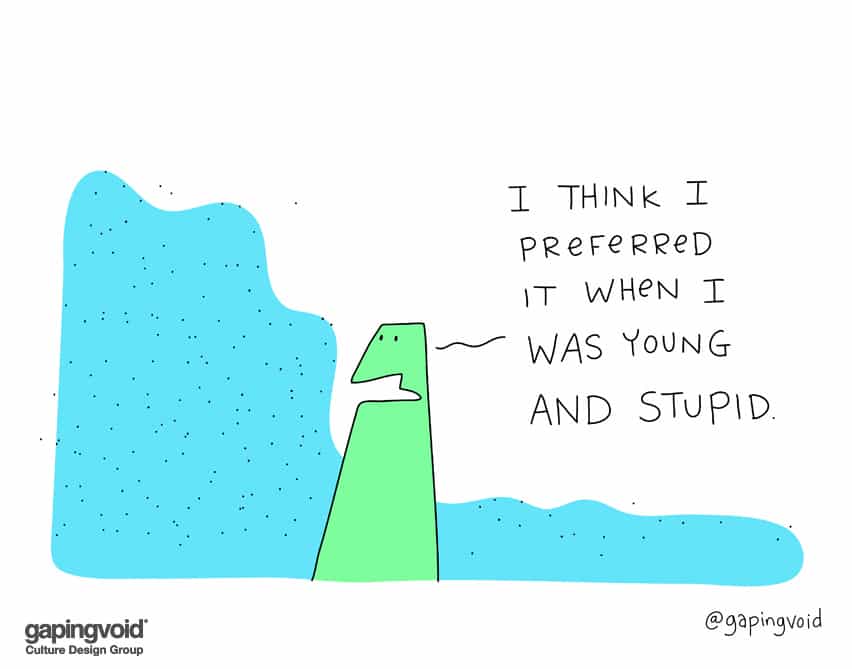 I think I preferred when I was young and stupid