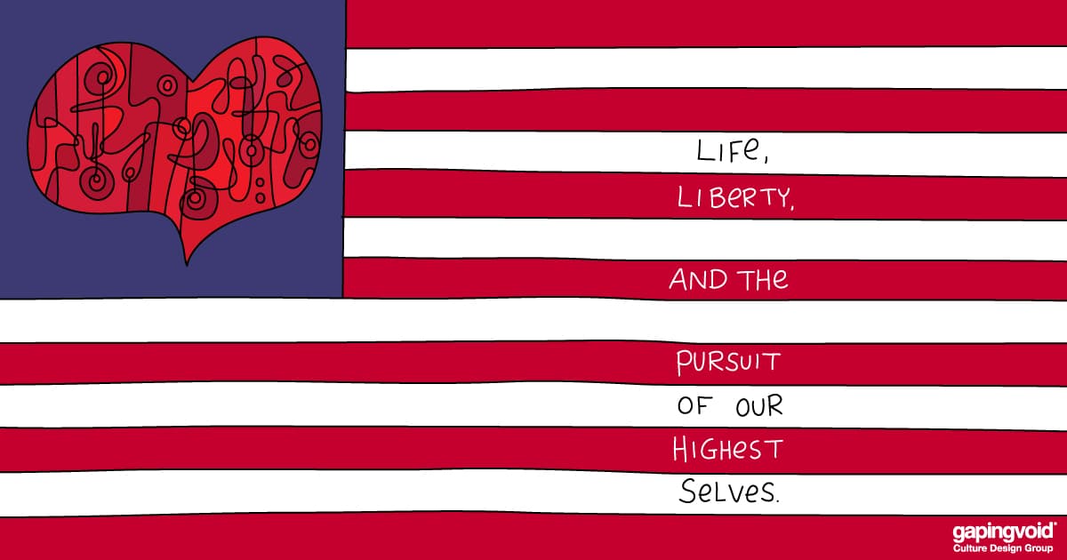 meaning and connection;life, liberty, and the pursuit of our highest selves