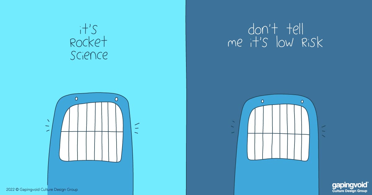 agile culture; it's rocket science don't tell me it's low risk