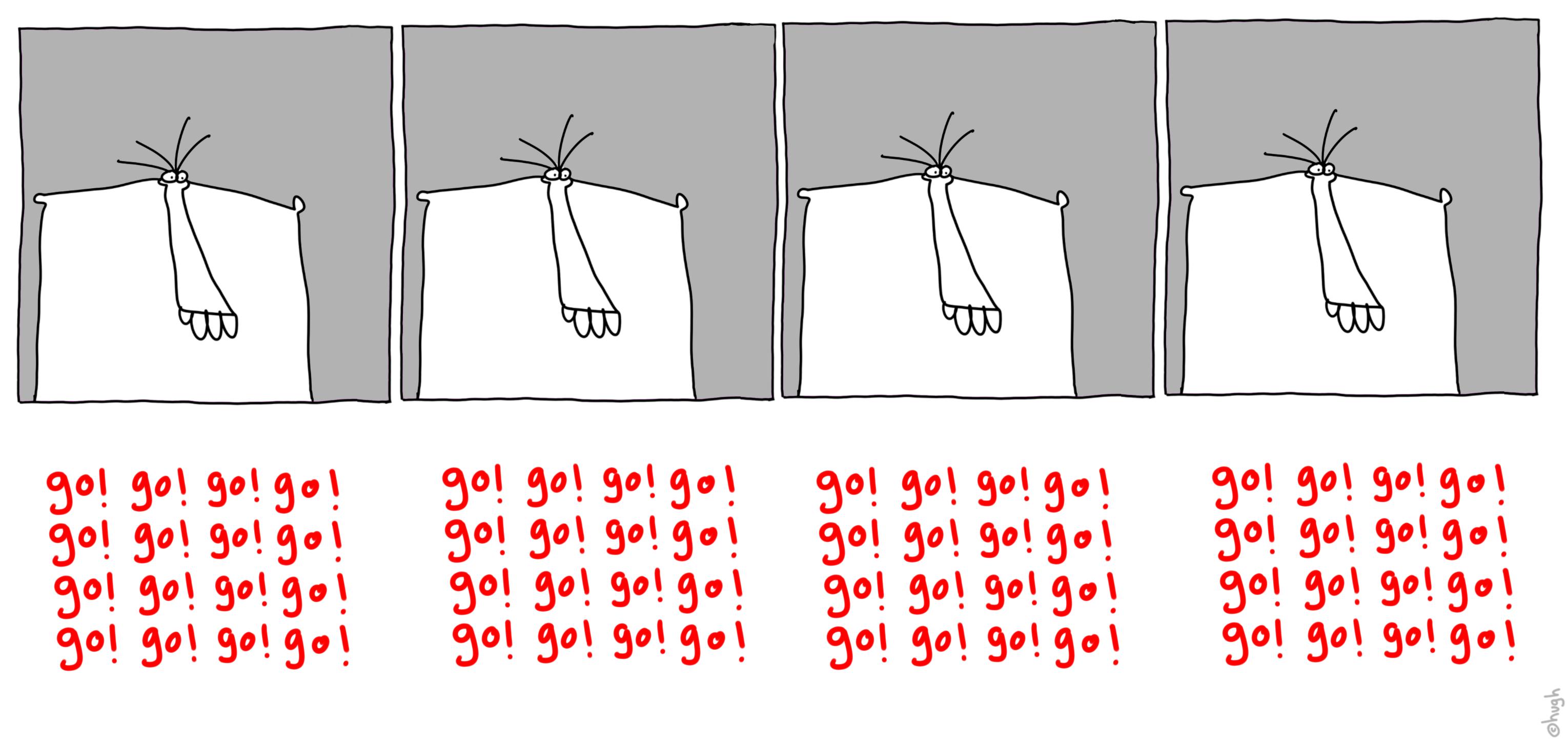 go! go! go! go! - Gapingvoid