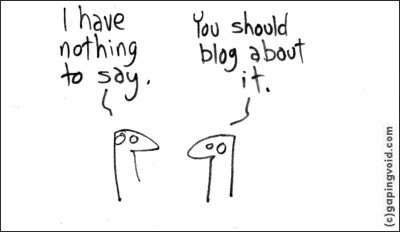 Blogging, cartoon