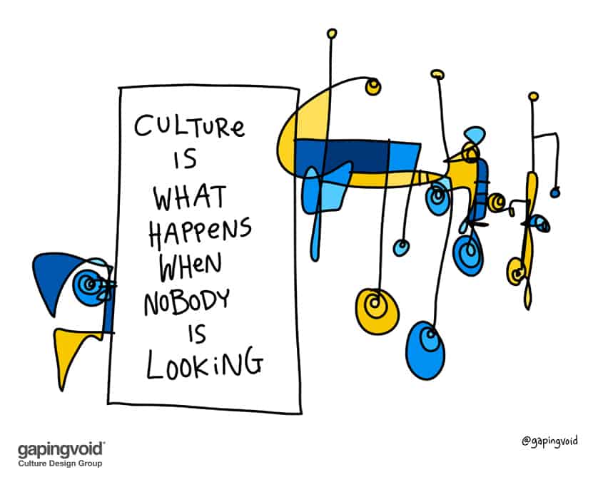 Culture is what happens when nobody is looking