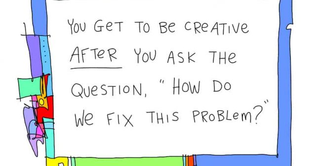 after you ask the question