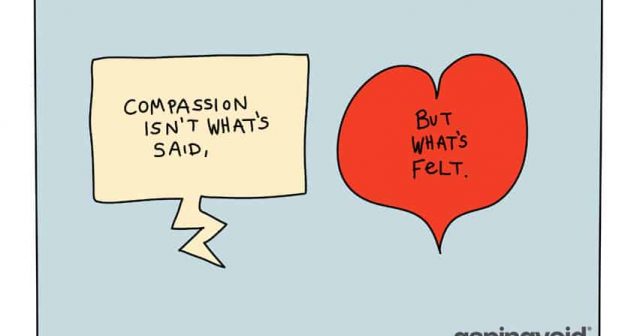 compassion isn't what's said