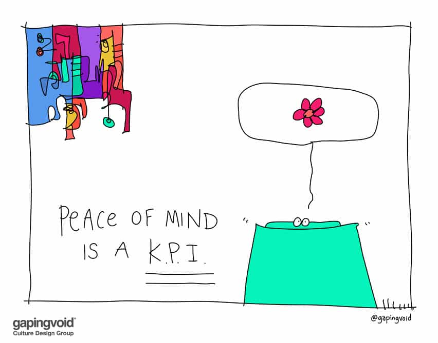 Peace of mind is a kpi