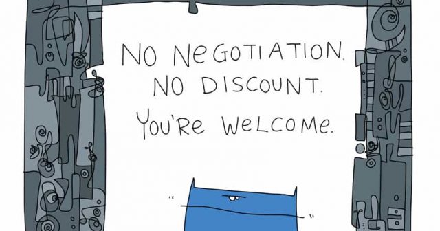 No Negotiation No Discount