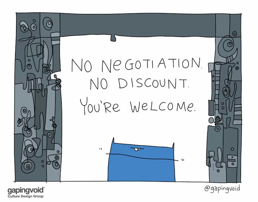 No Negotiation No Discount