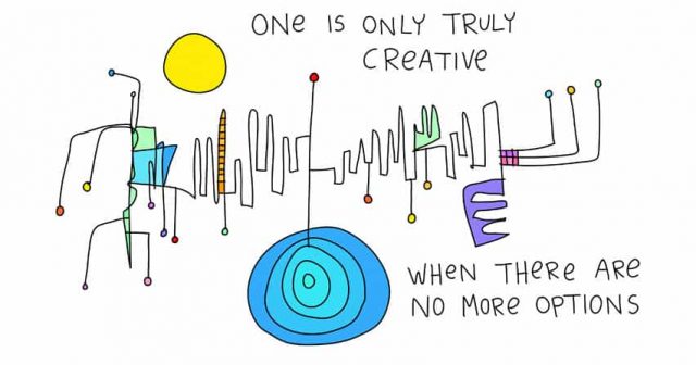 One is only truly creative