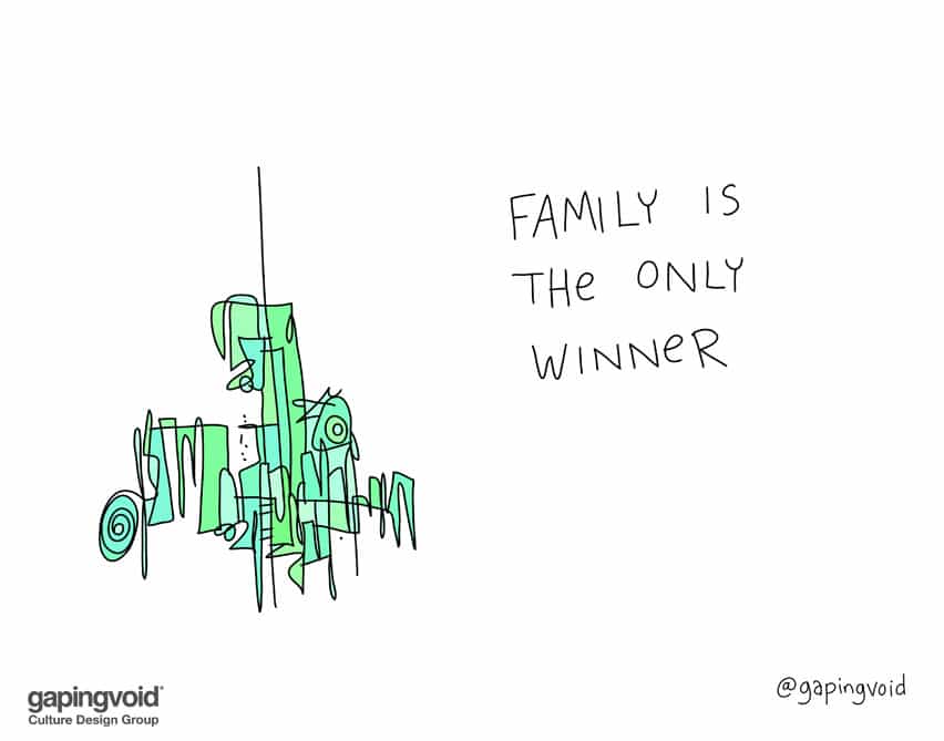 family is the only winner