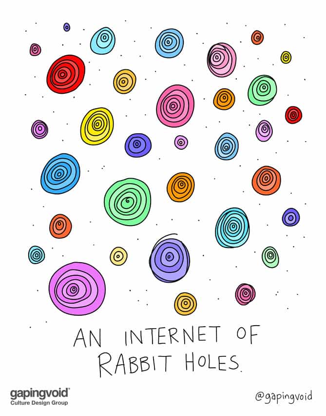 An internet of rabbit holes