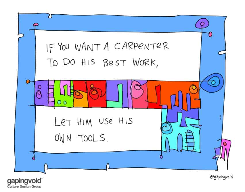 if you want a carpenter to do his best work