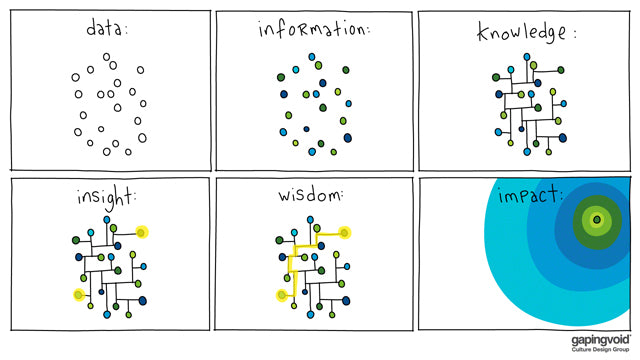 Data Information Knowledge Insight Wisdom Impact