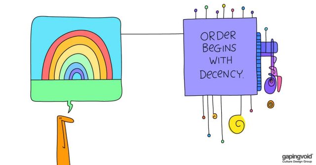 culture of empathy;order begins with decency