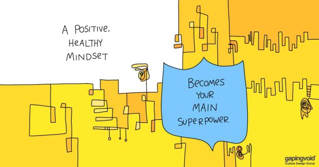 behavioral psychology;A positive healthy mindset becomes your main superpower