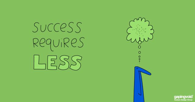 management through culture;success requires less