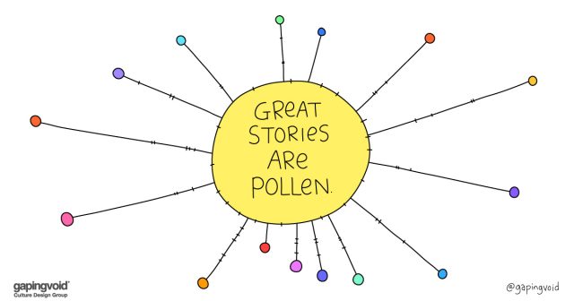 cultural anthropologist;Great stories are pollen