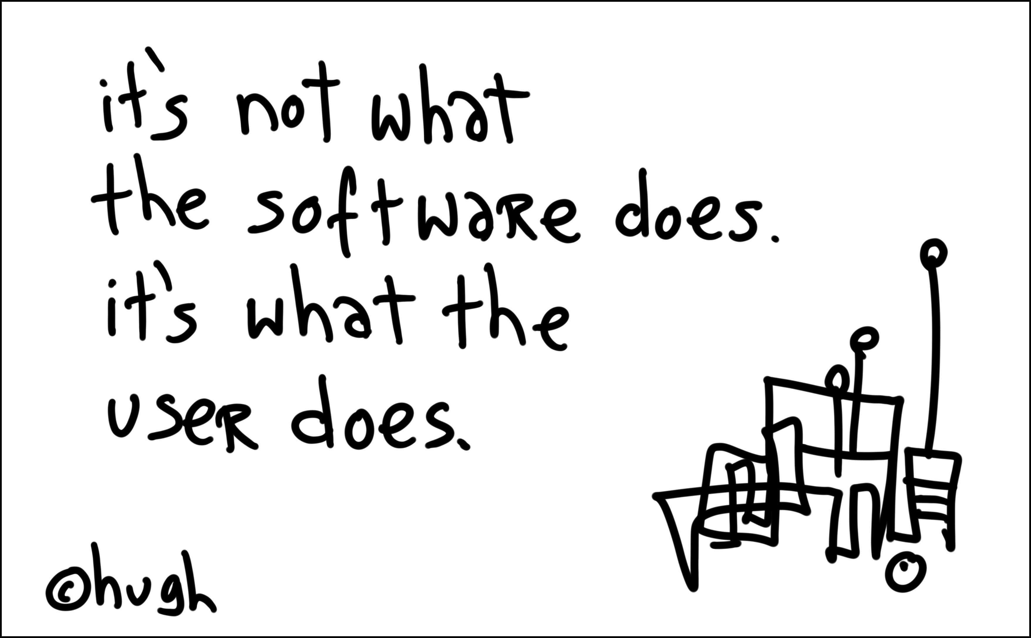 It's not what the software does. It's what the user does.