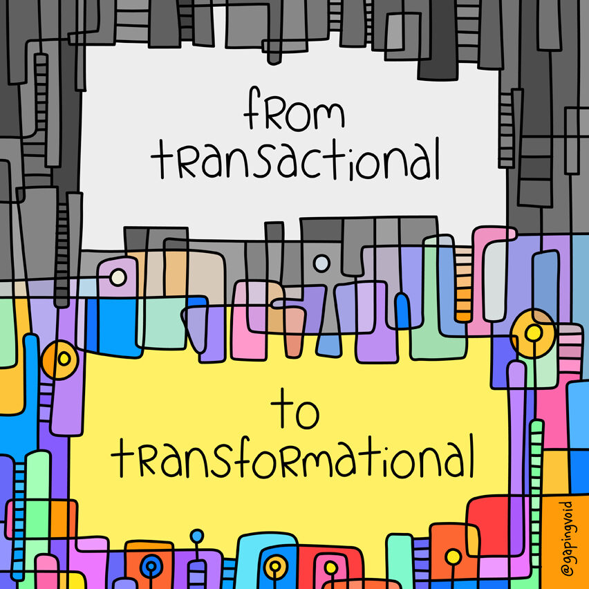 from transactional to transformational